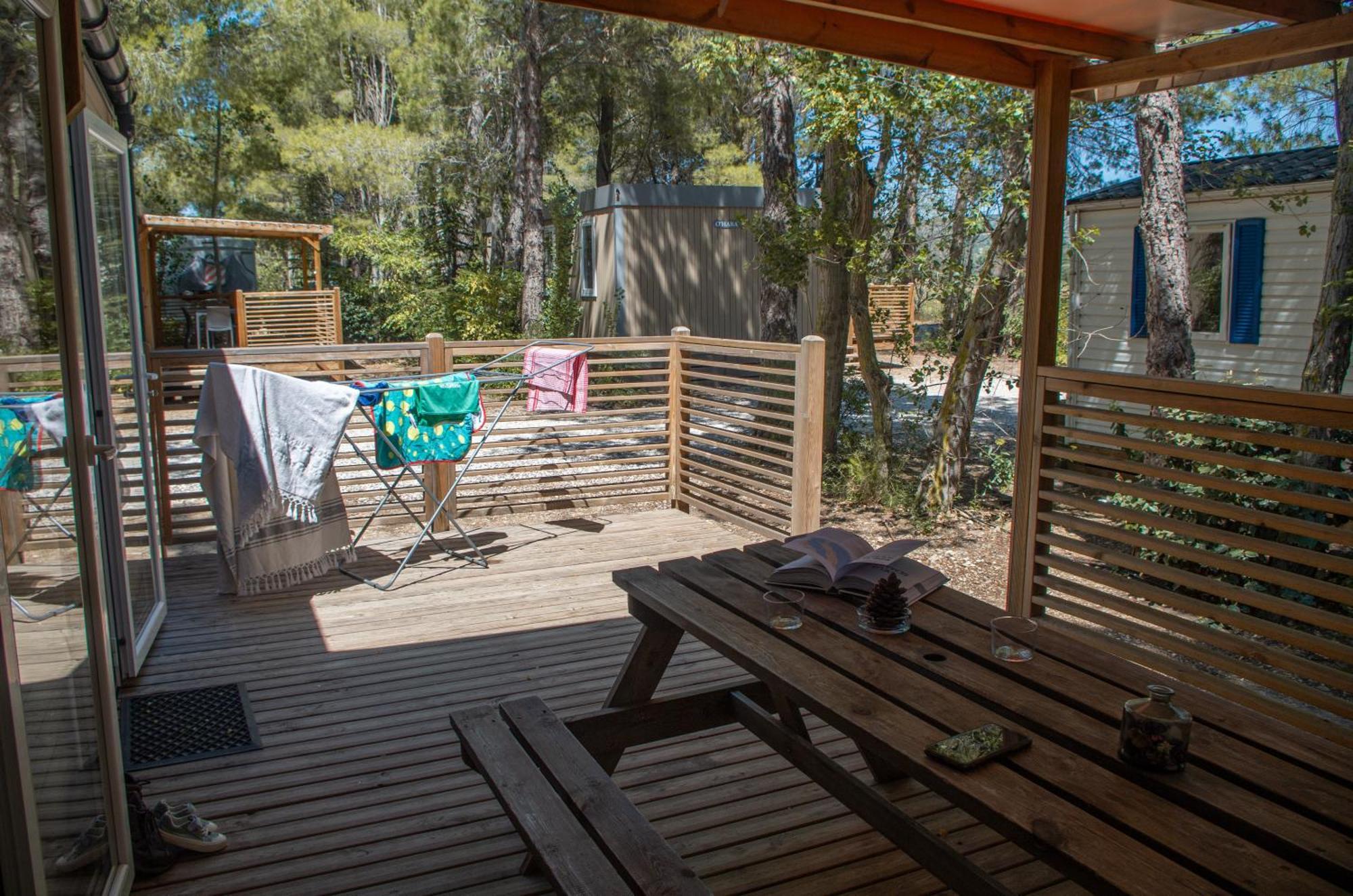 Camping la Peiriere Tuchan Bagian luar foto